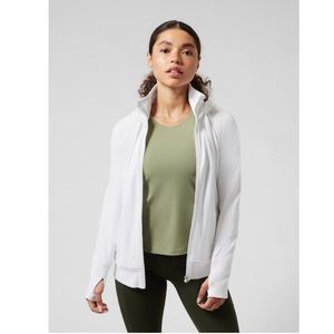 Athleta Triumph Hoodie white SIZE small petite
